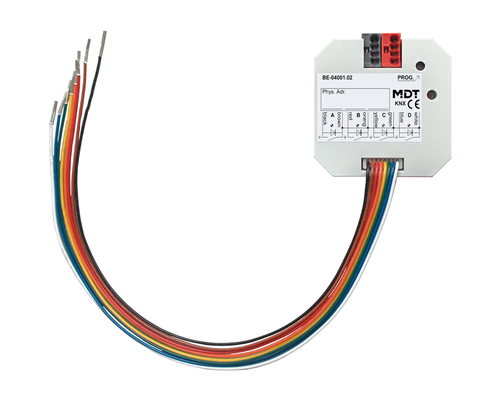 KNX Universal Interface 4-channel, flush mounted, Potential free version KNX Universal Interface 4-channel, flush mounted, Potential free version